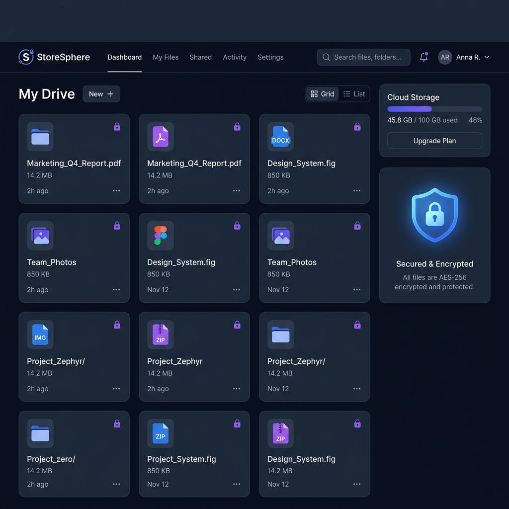 StoreSphere – Secure File Storage & Sharing Platform